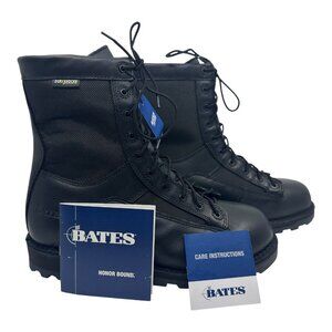 Bates Durashocks Lace Black Leather Boots NIB Size 11.0 E03135